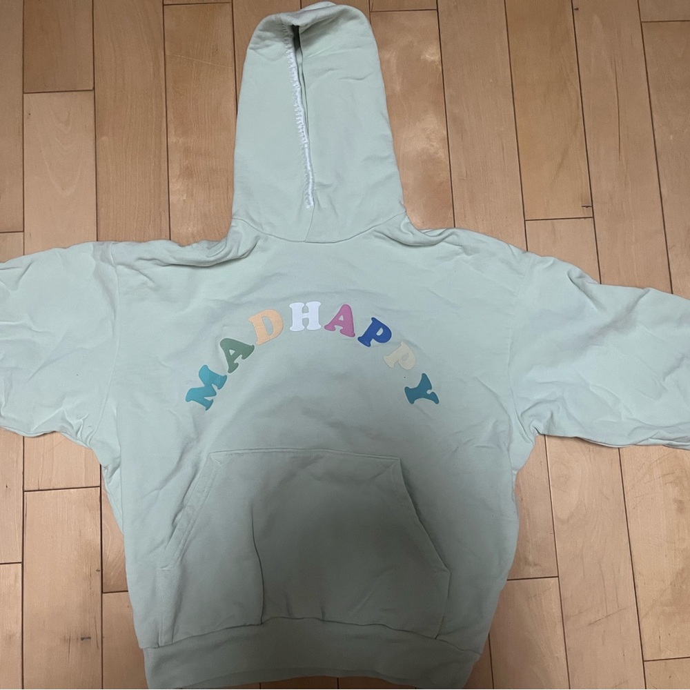 Madhappy Hoodie - Pastel Green with Multicolor Logo